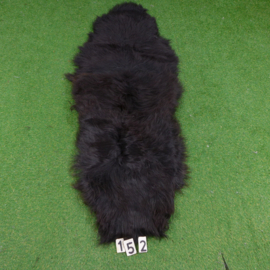 Black Icelandic sheep rug (Duo) 210 x 70