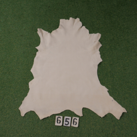 Fallow deer leather (white) 0.58 m²