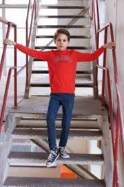 Stoere dunne hoody van Bnosy in maat 110 en maat 116