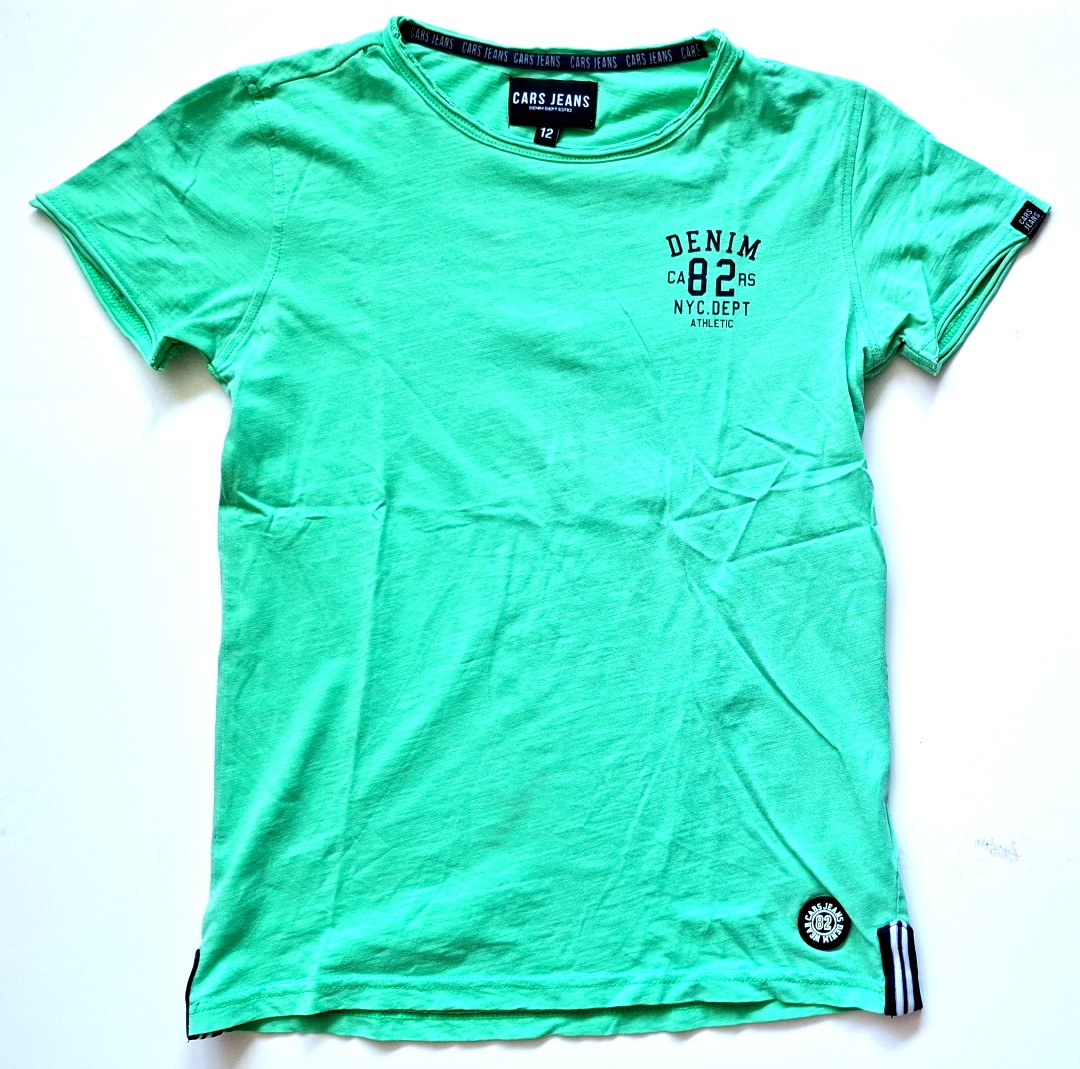 Stoer groen t-shirt Cars Jeans maat 152