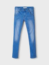 Stoere super stretch spijkerbroek van Name it maat 146