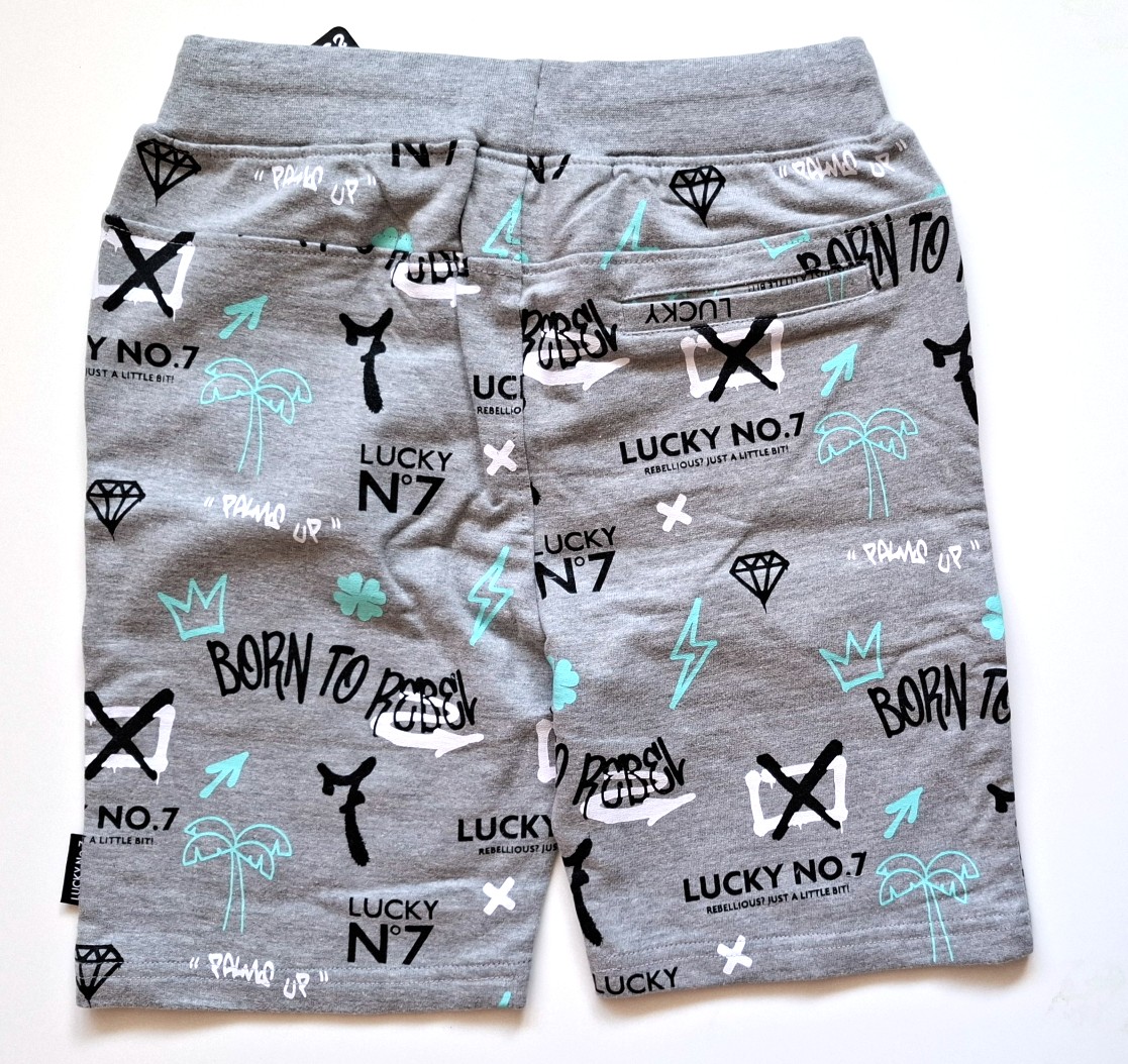 Stoere korte joggingbroek van Lucky maat 152