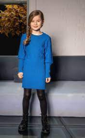 Hippe blauwe jurk van Bnosy maat 110