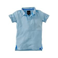 Stoere polo van Z8 Magnus Blue Ice maat 74