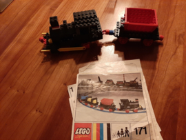 Lego trein uit de jaren '70 met toebehoren