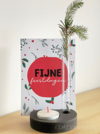 Kerstkaart ‘Fijne feestdagen’