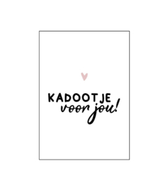 Klein kaartje - kadootje voor jou