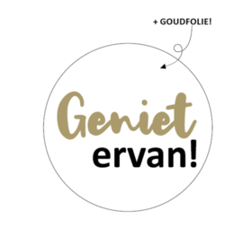 Stickers ‘Geniet ervan’ (10 stuks)