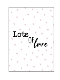 Kaart  ‘lots of love’