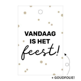 Klein kaartje - vandaag is het feest