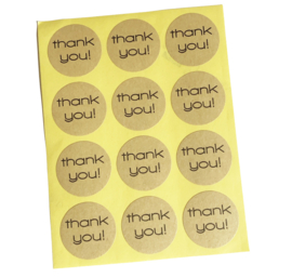 Stickervel ‘thank you’