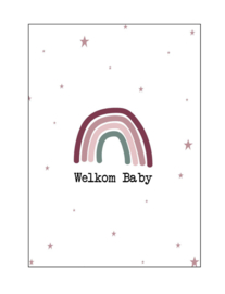 Kaart  ‘welkom baby’