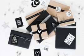 Set van 6 kerst cadeaukaartjes