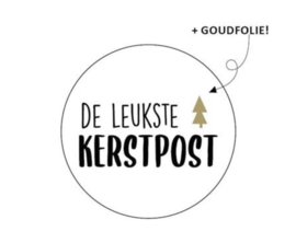 Sticker ‘de leukste kerstpost’ (10 stuks)