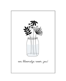Klein kaartje - een bloemetje voor jou