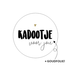 Stickers rond ‘kadootje voor jou’ (10 stuks)