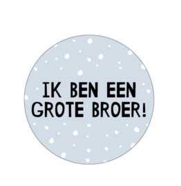 Sticker - traktatiestickers ‘ik ben een grote broer’ (10 stuks)