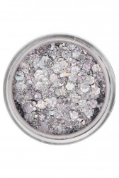 PXP pressed chunky glitter cream lucky silver