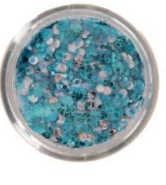 PXP pressed chunky glitters cream heavenly blue