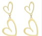 S. Steel Earrings Hearts 4.5cm