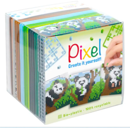 mosaic pixel panda
