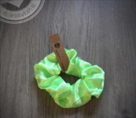 Groen scrunchie met LED lampjes