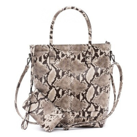 Natural Bag kartel XL met rits kleur python