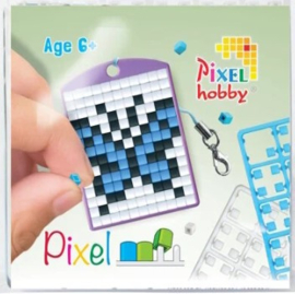 medaillon starterset vlinder blauw