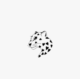 Panter met hartjes 5 st.