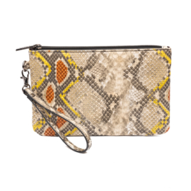 Natural Bag Clutch - yellow/orange