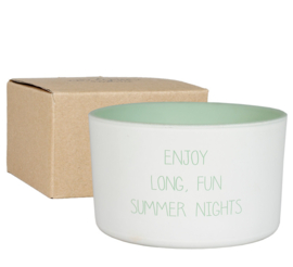 Buitenkaars - Enjoy Long fun summer nights - Bella Citronella