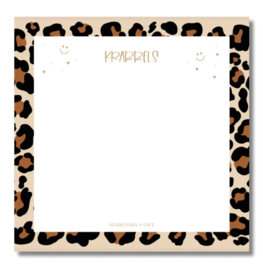 Notitieblok 15x15 vierkant | Krabbels