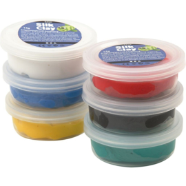 Silk Clay 6x14gr. basis kleuren