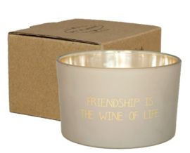 SOJAKAARS MAT - FRIENDSHIP IS THE WINE OF LIFE