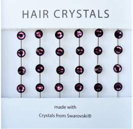 Hair crystals Paars