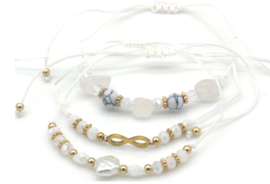 set van 3 armbandjes Bracelet Infinity