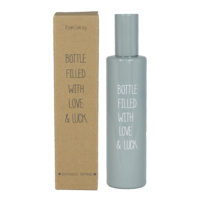 HUISPARFUM - BOTTLE FILLED WITH LOVE & LUCK - GEUR: BOTANICAL BAMBOO