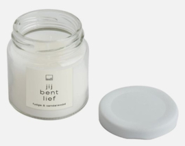 Leeff Jar kaarsje - Jij bent lief