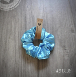 Blue scrunchie met LED lampjes