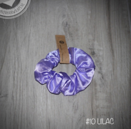 lila scrunchie met LED lampjes