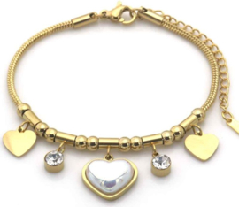 S.Steel armband charms