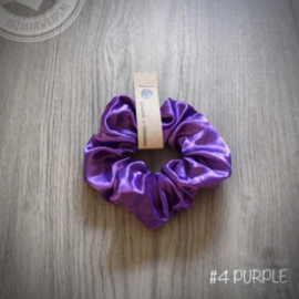 Purple scrunchie met LED lampjes