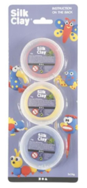 Silk Clay 3x14 gr. rood, geel, blauw