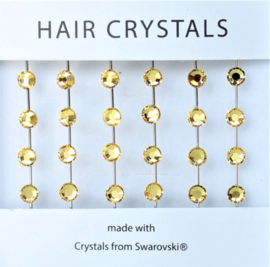 Hair crystals Citrine