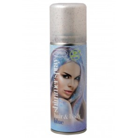 Glitterspray voor lichaam en haar 100 ml blauw