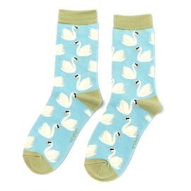 Miss Sparrow | Swans | Light Blue | One Size