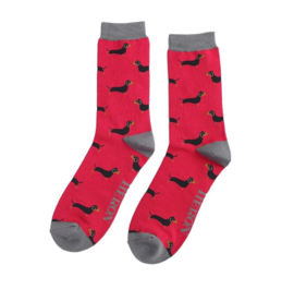 Mr Heron | Little Sausage Dogs | Red | One Size