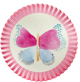 Pannenzetter roze vlinder