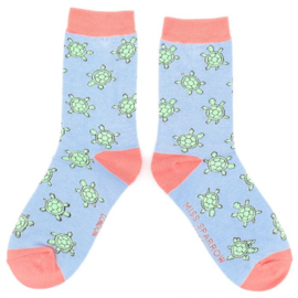 Miss Sparrow - Cute Turtles Powder Blue (One Size)
