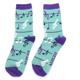 Mr Heron - Music Notes Green  (One Size)